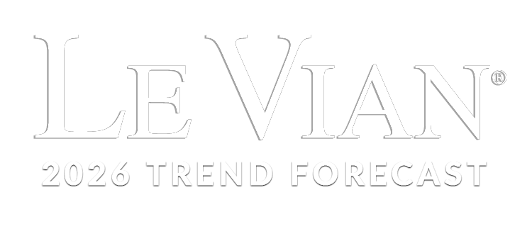 Le Vian's 2026 Trend Forecast logo in bold white typography, representing the brand's annual jewelry style prediction.
